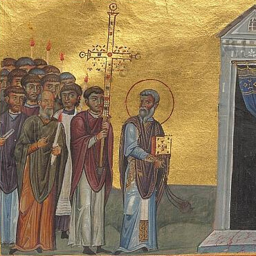 Byzantine Clergy, a religious procession