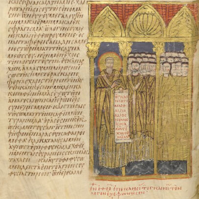 Byzantine painting - manuscript illumination, 9th Century