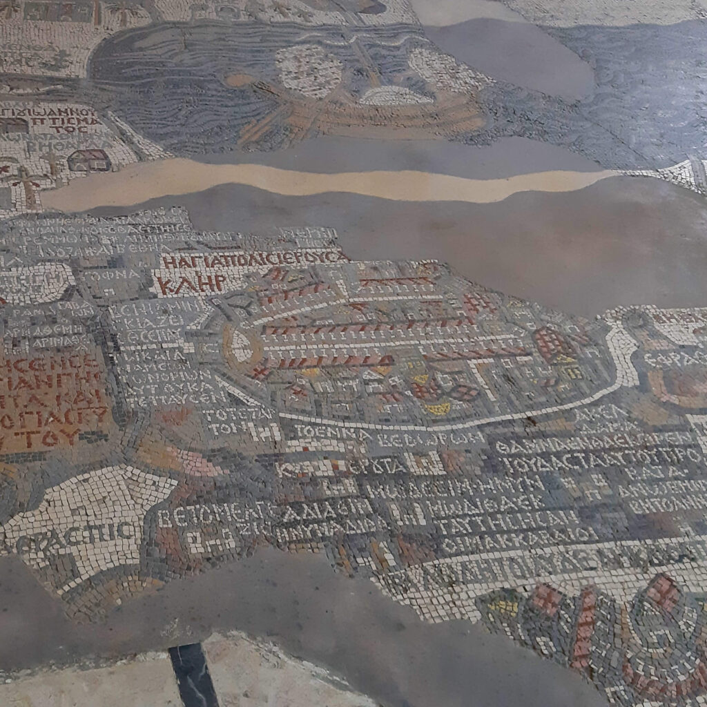 Byzantine geography and territories, Madaba Map, 6th century