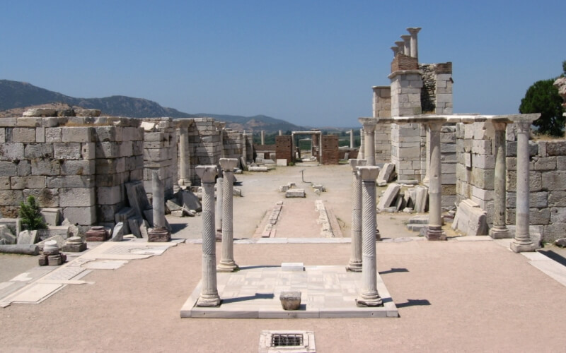 Early byzantine architecture, ruins of the basilica of Saint John in Ephesus, Turkey