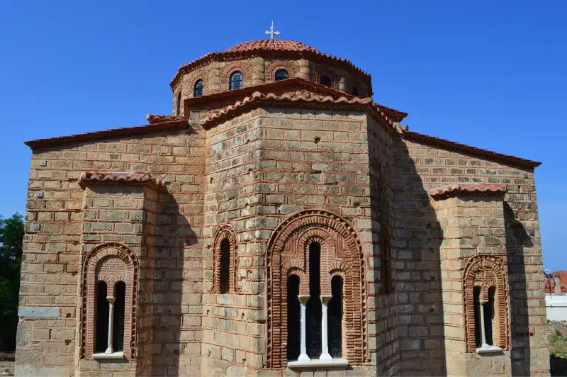 View of the Byzantine Metropolite Church of the Transfiguration of the Savior in Christianoupoli