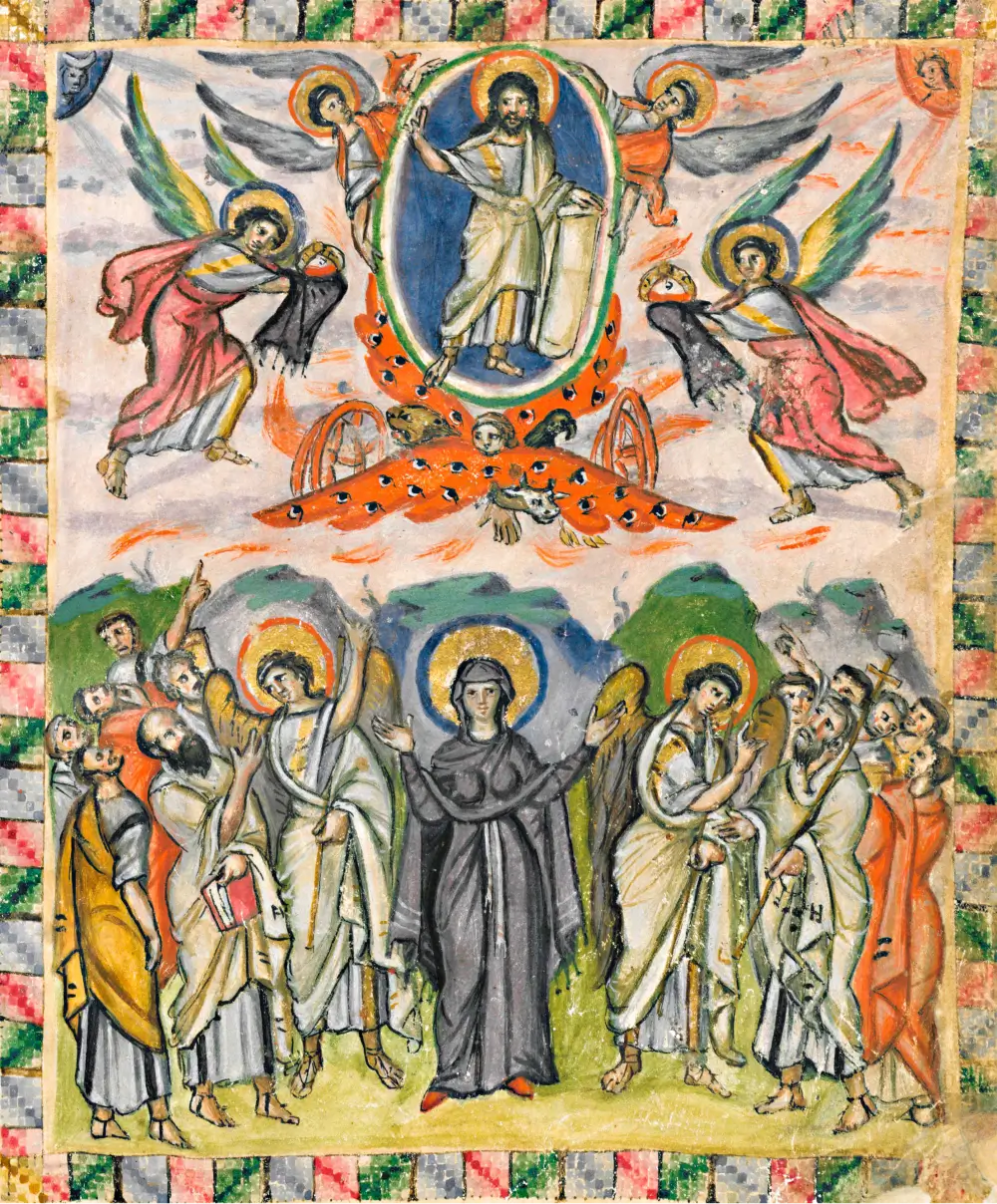 Byzantine art, miniature from the Rabulla Gospel, 6th century