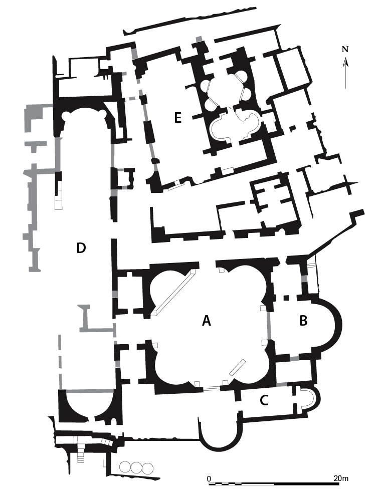 Plan of the byzantine palace of Ephesus