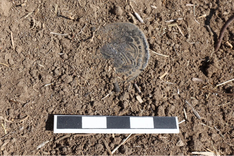 Coin discovered by the archaeologists working on the Battle of Mantzikert project