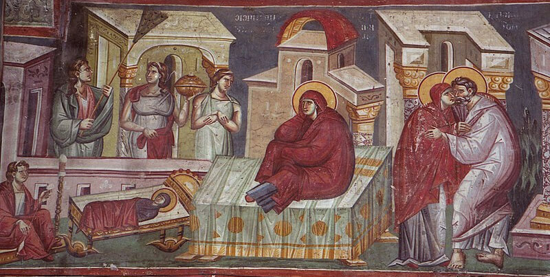 Painting of Michael and Eutychios Astrapas in the Church of the Peribleptos in Ohrid