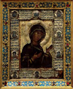 Virgin Hagiosoritissa, Freisinger icon, 12th century