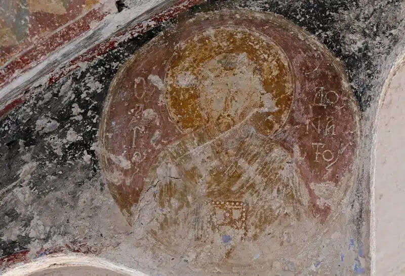 Newly discovered frescoes in Saint Nicholas Church in the former Byzantine monastery of Mesopotam, Albania
