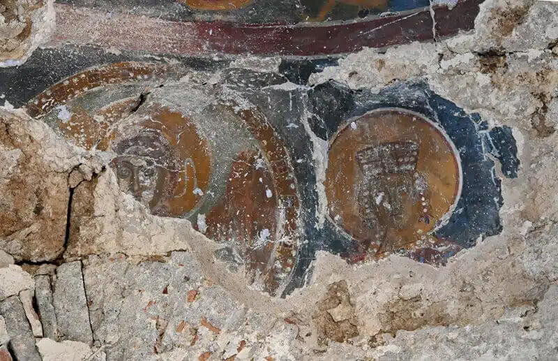 Newly discovered frescoes in Saint Nicholas Church in the former Byzantine monastery of Mesopotam, Albania
