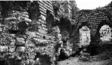 Interior of the Byzantine palace of the Laskarid Emperors of Nicaea in Nymphaion