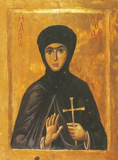 Icon depicting Saint Theodosia, monastery Saint Catherine in Sinai, Egypt, 13th-century