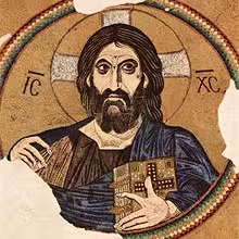 Daphni monastery, Pantokrator mosaic, masterpiece of Byzantine Art