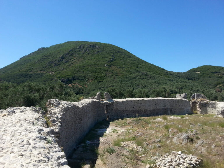 The Byzantine castle of Gardiki in Corfu