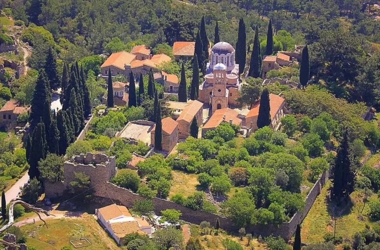 Nea Moni of Chios, byzantine monastery with 11th century mosaics