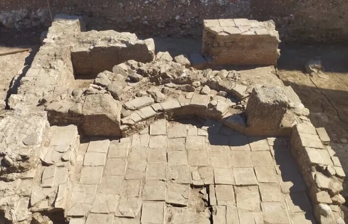 Remains of an early byzantine basilica in Evia