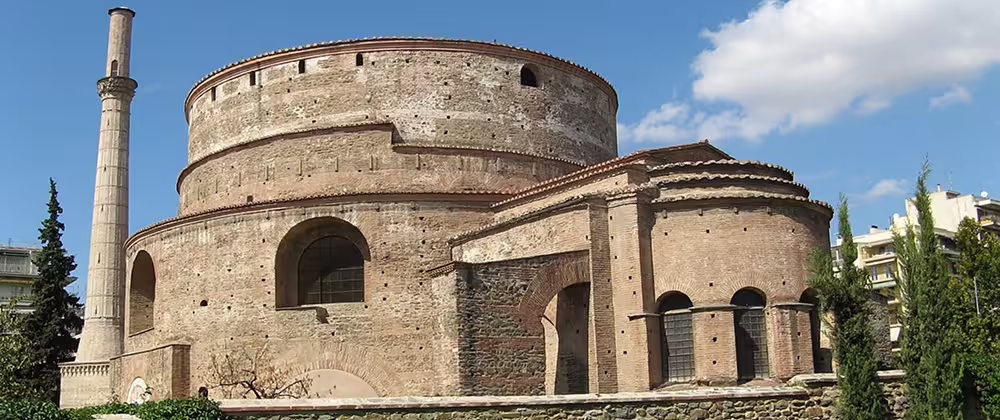 Rotunda of Saint George, major Byzantine monument of Thessaloniki with mosaics