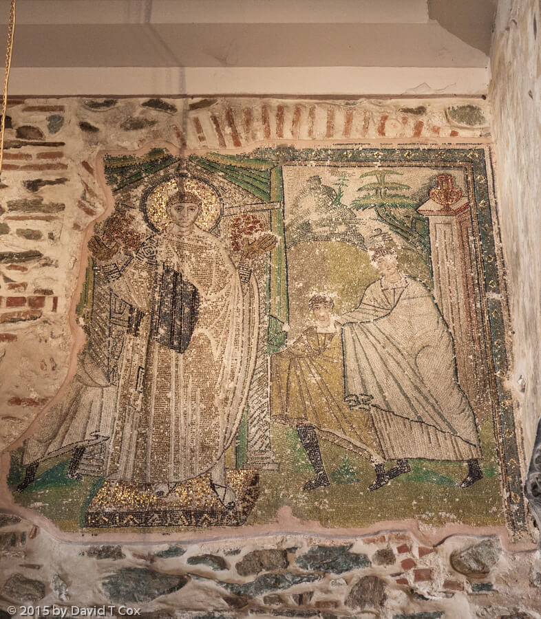 Byzantine mosaic from Hagios Demetrios in Thessalonica