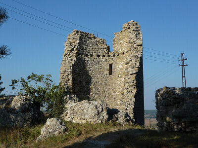 Byzantine walls of the city of Vize, ancient Bizye, in Thrace
