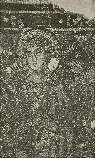 Detail of a lost mosaic of the church of Saint Demetrios in Thessaloniki