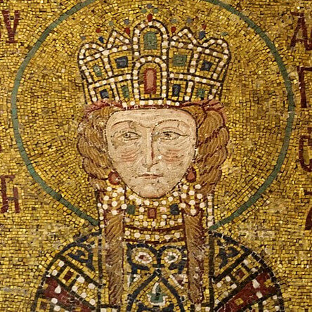 Byzantine mosaic of Hagia Sophia, Komnenos panel, Empress Irene of Hungary