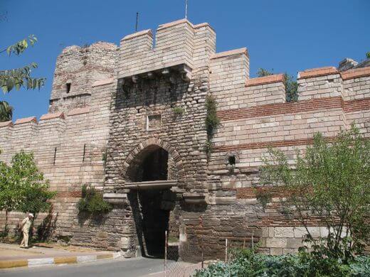 Selymbria gate of the Byzantine walls of Constantinople