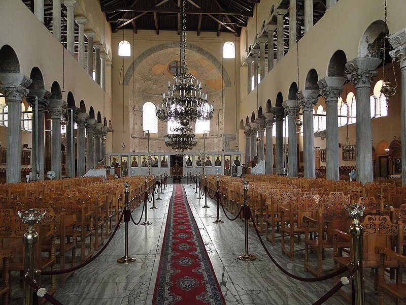 Byzantine church, early byzantine era architecture, church of the Acheiropoietos in Thessaloniki