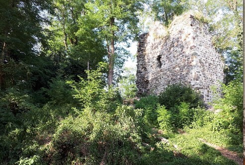 Ruins on Giresun island, in Turkey