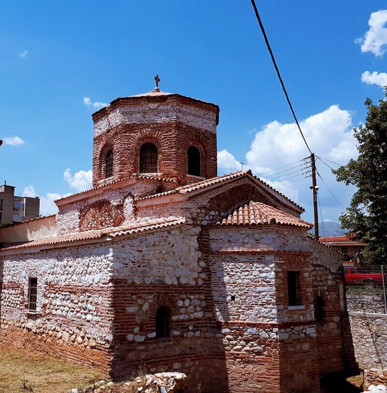 Byzantine Church of Agia Sofia in Drama, Greece, dating back to the 10th century