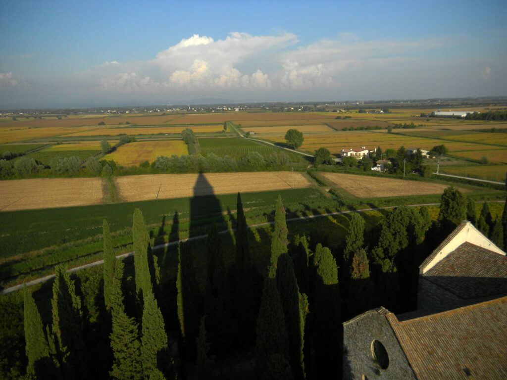 View of the countryside around the subsisting basilica