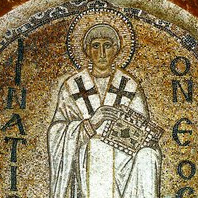 Eunuch Patriarch Ignatios Rangabe in a mosaic of Hagia Sophia