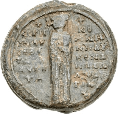 Seal of Byzantine Empress Irene of Montferrat, wife of Andronikos II