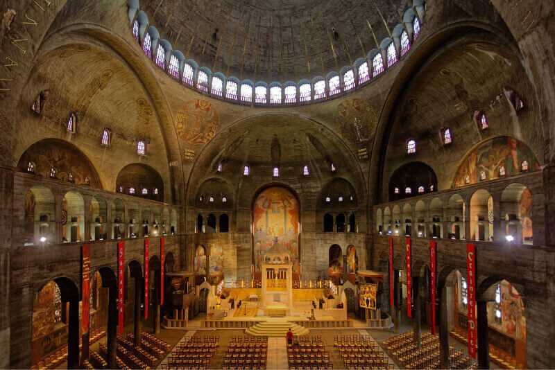 Reviving Byzantium, the global reach of Neo-Byzantine Architecture, interior of Saint Esprit Church in Paris modelled after the Hagia Sophia