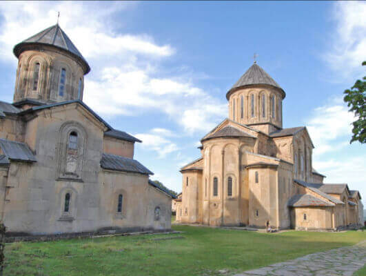 View of the monastery of Gelati in Georgia
