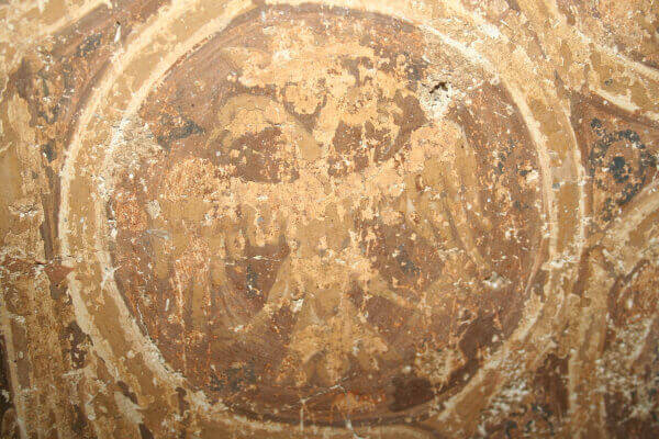 Frescoe depicting the last Byzantine emperor Constantine XI Palaiologos found in Greece