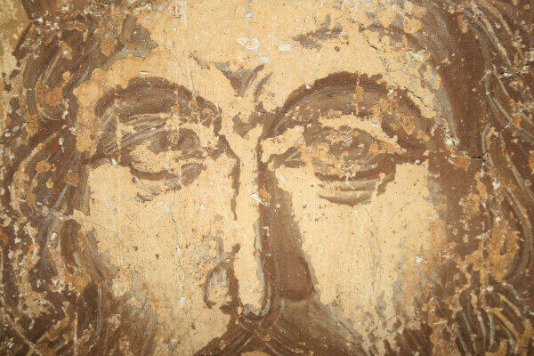 Frescoe depicting the last Byzantine emperor Constantine XI Palaiologos found in Greece