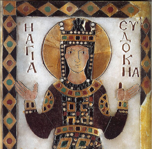 10th century icon depicting saint Eudocia, found in the Lips monastery in Constantinople