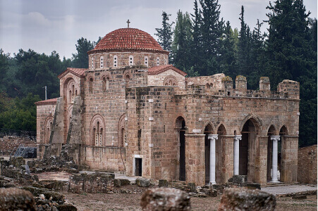 Main Church of the monastery of Daphni, 11th century, near Athens