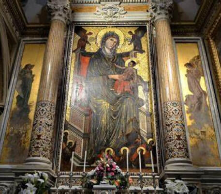 Icon in the Abbey Church of Montevergine in Italy