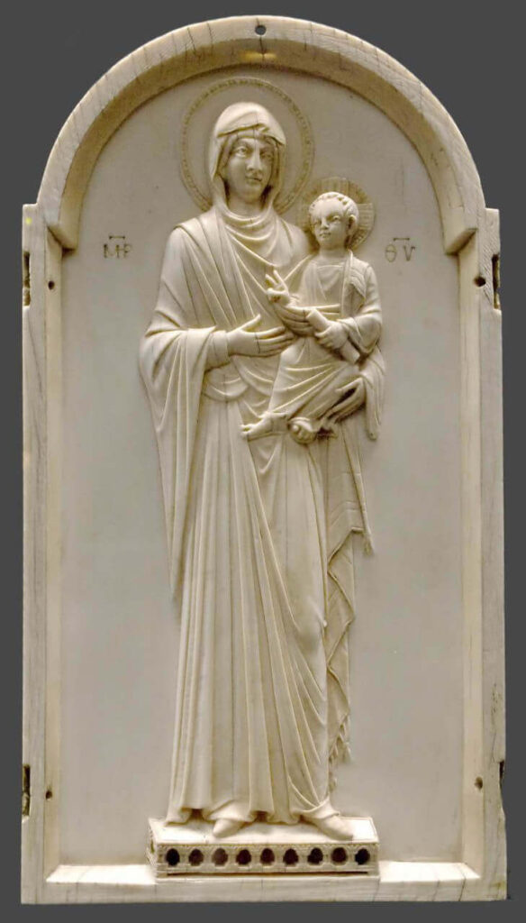 Virgin Hodegetria, now in the Rijksmuseum het Catharijne convent, 10th century