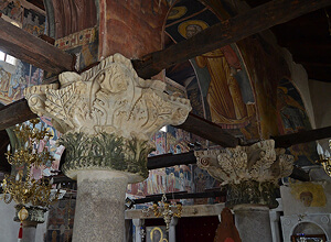 Capitals in the byzantine church of Saint Theodora of Arta