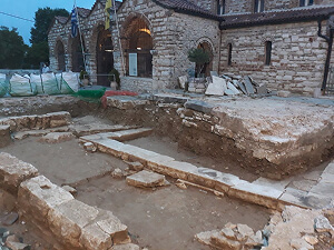 Excavations around the church of Saint Theodora, Arta, Epirus, Greece