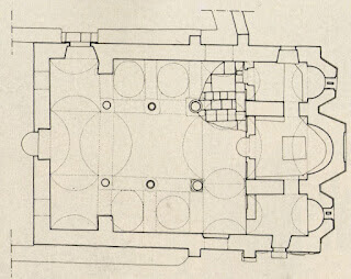 Plan of the church of the Kato Panagia, Arta, Greece