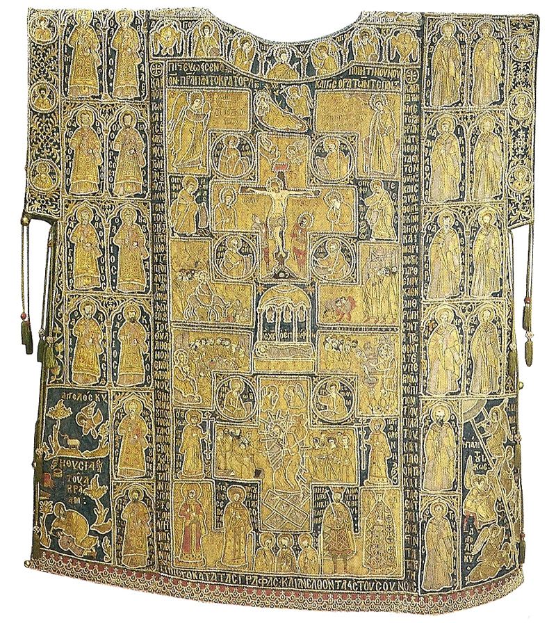 Large Sakkos of Russian Metropolitan Photius, masterpiece of late byzantine textile craftmanship