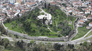 Aerial view of the castle of Arta, Epirus, Greece