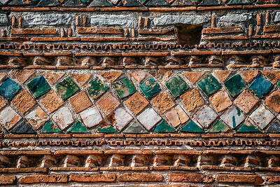 Ceramic decoration of the Church of Saint Basil of the Agora in Arta, Epirus, Greece