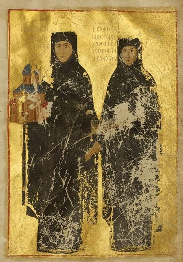Lincoln College Typicon, Theodora and her daughter Euphrosyne, Women in Byzantium