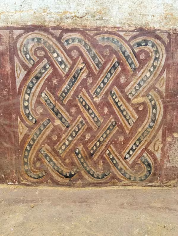 5th century monastic frescoes in the monastery of Al-Qalayah,Egypt