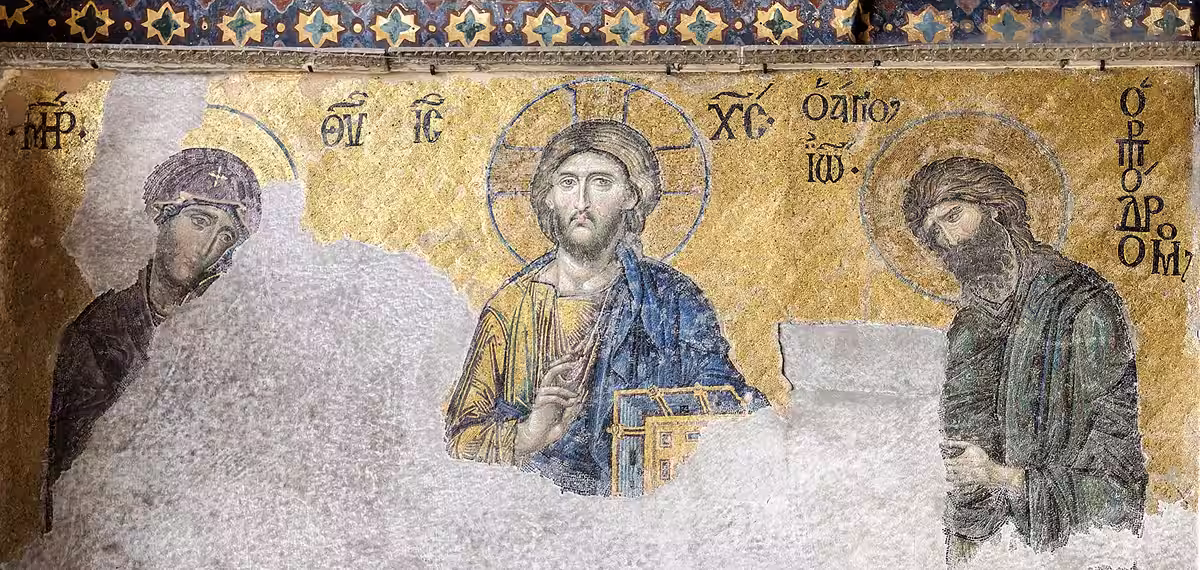 Deesis mosaic, a Byzantine masterpiece in the Hagia Sophia