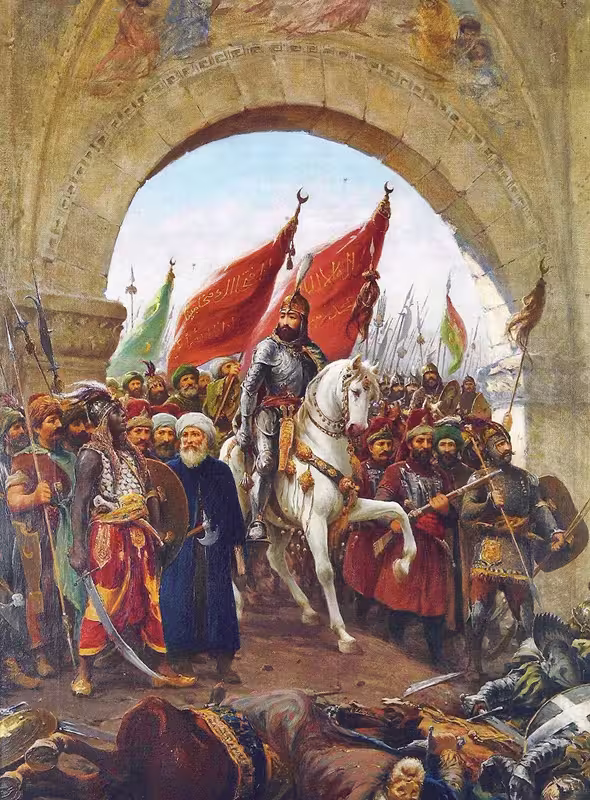 The entry of Mahomet II into Constantinople by Fausto Zonaro, end 19th century
