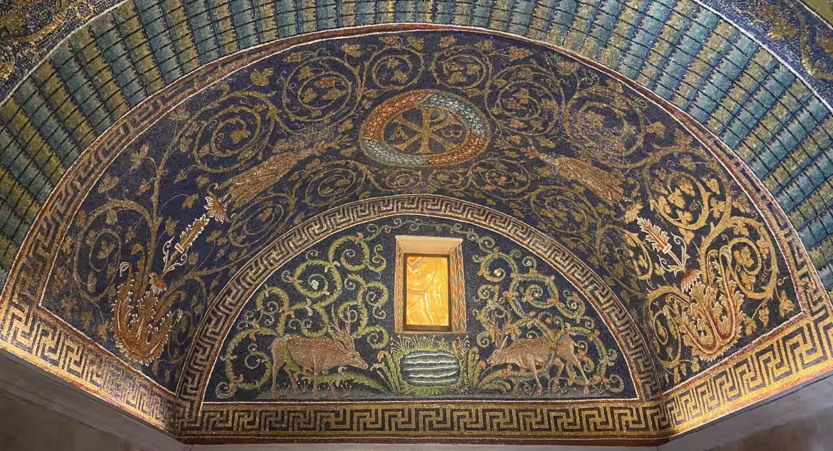 Mosaics in the mausoleum of Galla Placidia, Ravenna
