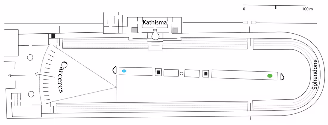 Plan of the Hippodrome of Constantinople